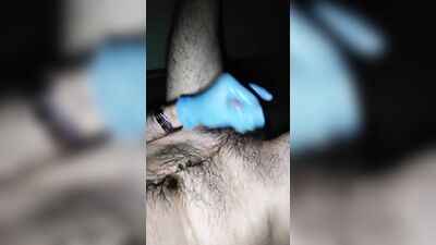 I'm scolding a sluggish one. I really wanted to cum, put my finger in the anal and squirted.