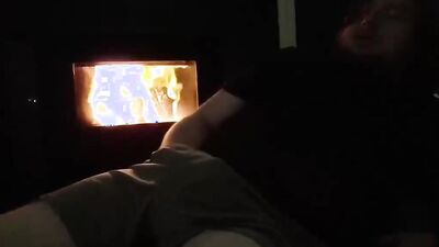 Fat Chub Moans while fucking his COCK with his friends in the other room