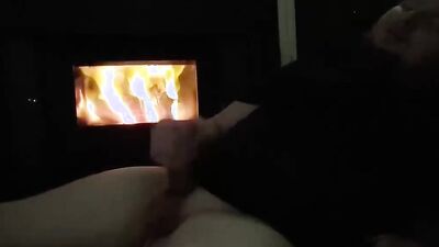 Fat Chub Moans while fucking his COCK with his friends in the other room