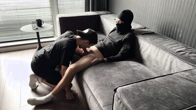 Sucked big hairy uncut dick dude
