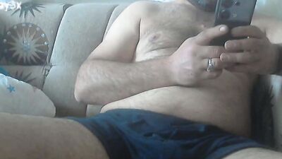 Horny Daddy Cums One After Another
