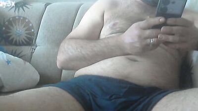 Horny Daddy Cums One After Another