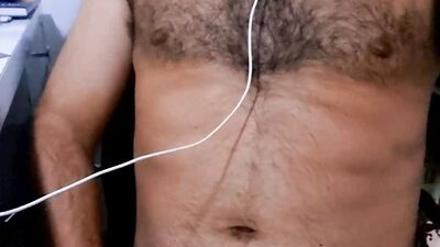 Intense handjob video, hairy fucks hard cock! Cumshot at the end