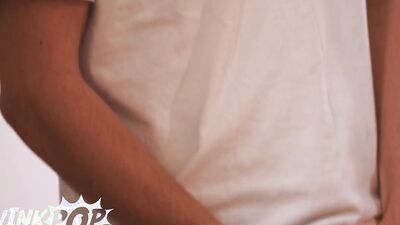 TWINKPOP - Joey Mills Watches Hatler Gurius Slide His Long Cock Into His Own Hole Before He Joins In The Fun