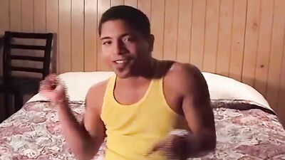 Hottie Enjoys Watching Porn And Stroking His Black Huge Dick