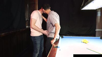 Twink Spitroasted By Stud & Jock On Pool Table