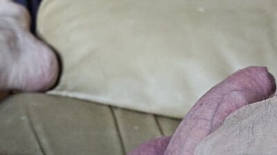 My Friend Likes to Lie on the Couch and Play with His Little Cock, It's so Good