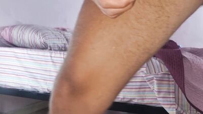 AMATEUR | SEXY GUY WEARS STEPMOM'S THONG - JERKS OFF AND CUMS WITH CRAZY COCK