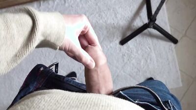 Fat uncut cock super cum