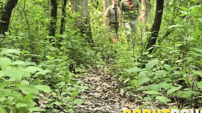 ScoutBoys Sexy twink Logan Cross seduced and barebacked by 2 DILFs