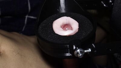 Very hard masturbates big cock car for auto fucking!