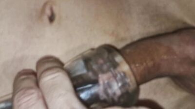 Squirting hot cum without hands from daddy's fucking fuck in my ass!
