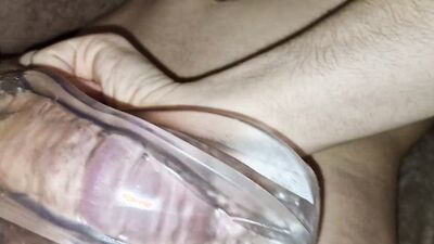 Squirting hot cum without hands from daddy's fucking fuck in my ass!