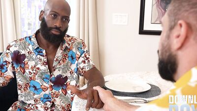 Italian Waiter Hunk Is Out Of Bananas But Seves His BIG COCK