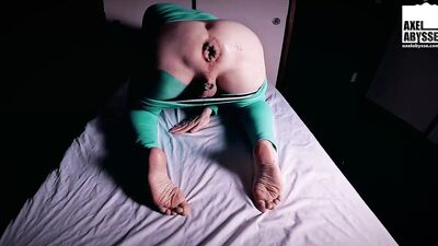 Axel Abysse Stretches Own Hole Before Humping Huge Toy