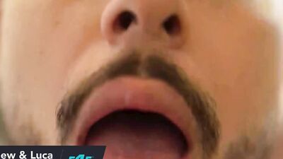Matthew and Luca on Flirt4Free - Sexy Latino Couple Perform Oral on Each Other