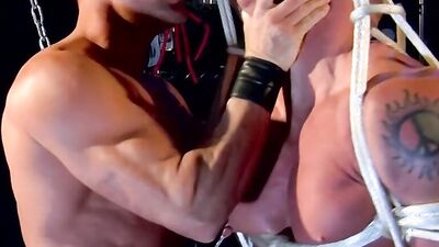 Tyler Saint Gagged Beau Sinclair While Tormenting His Balls