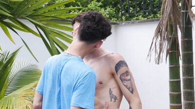 Latino boy Milcon needs the big uncut cock of handyman Xander