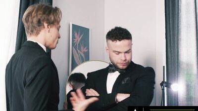HETEROFLEXIBLE - Stressed Straight Groom Marcus McNeil BENDS OVER For Hung Best Man Leo Louis