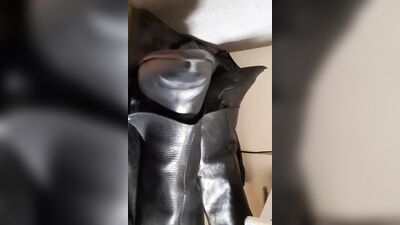 getting off in leather