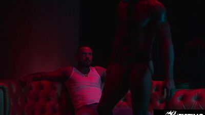 Jockstrapped Latino Blown & Fingered By Sexy Hunk - Sir Peter, Lobo Carreira - FistingInferno