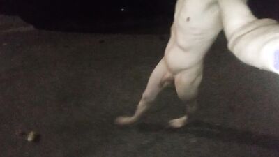 Piss shower, spanking and walking naked in public