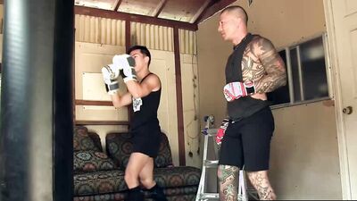 PETERFEVER Inked Hunk Damian Dragon Fucks Bound David Ace