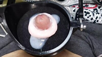 Machine for a huge portion of sperm! Super orgasm! Huge cumshot!