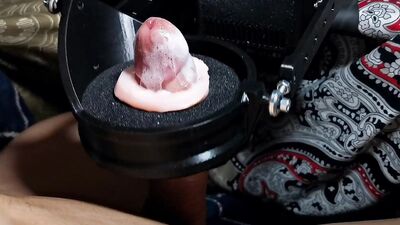 Machine for a huge portion of sperm! Super orgasm! Huge cumshot!