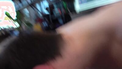 CAMERAMAN JOINS IN: LAD'S COCK ADVENTURE COCK-HUNGRY KITCHEN CARNAGE!