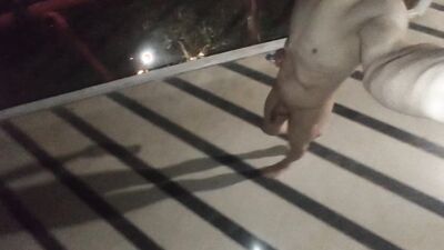 Nude piss shower at the mall and good spanking