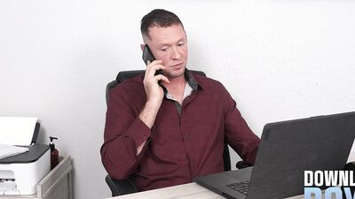 DownlowBoys - Employee Brings Documents AND HIS COCK To His Boss
