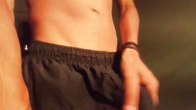 Hot guy with a huge cock can't resist and comes home masturbating