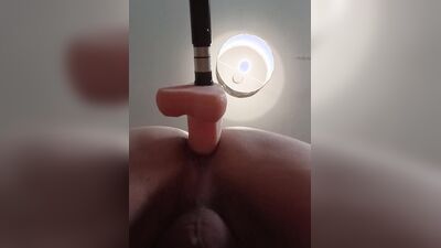 My first anal fuck using my sex machine