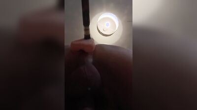 My first anal fuck using my sex machine