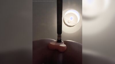 My first anal fuck using my sex machine