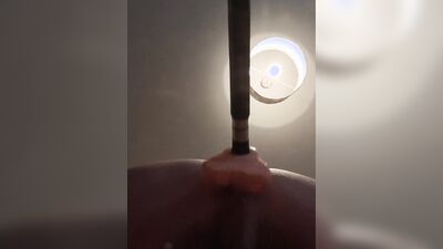 My first anal fuck using my sex machine