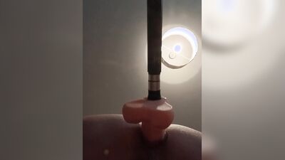 My first anal fuck using my sex machine