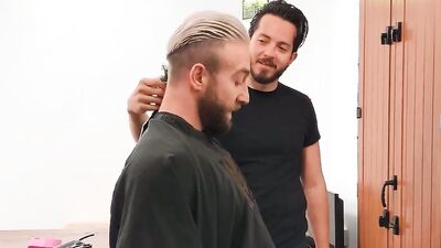 REALITY DUDES - Aitor Fornik Gives A Haircut To His Boyfriend Manuel Scalco Before Kneeling Down And Sucking His Cock