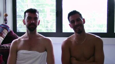 Horny Aussie Bodhi Gives Larkin Satisfying Bareback Sex