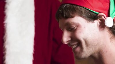 MEN - Benjamin Blue Rides A New Christmas Toy In Front Of Daddy Cakes, Then Rides Him Instead