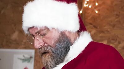 MEN - Benjamin Blue Rides A New Christmas Toy In Front Of Daddy Cakes, Then Rides Him Instead