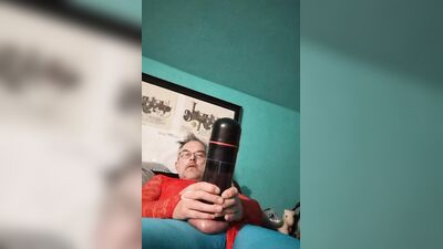 Figure skating Hubby uses his toy
