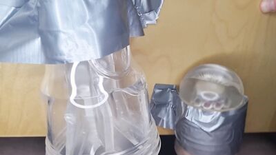 Horny guy double fucking pocket pussy
