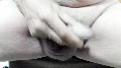 chubby Jerk off cum shot