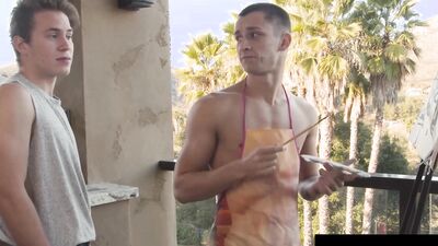 Aspiring Artist Twink Railed By Hunk Muse - NextDoorTwink