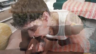 GUY SELECTOR - Aaron Trainer Grabs His Stepson's Brock Lee Reynolds Head And Makes Him Suck His Cock