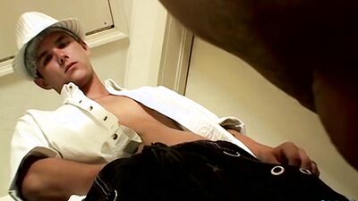 Naughty Cain Showers Newcomer Aaron With His Hot Load