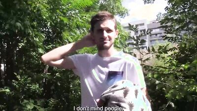 BIGSTR - Watch How I Stretch This Shy Guy's Tight Asshole In The Woods And In The Shower