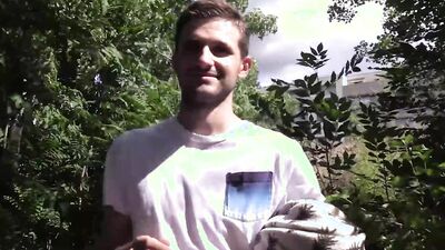 BIGSTR - Watch How I Stretch This Shy Guy's Tight Asshole In The Woods And In The Shower